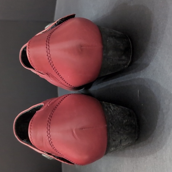 Mephisto Mobiles Women's Red Leather Mary Jane Shoes,Size US 7. - Picture 5 of 11